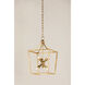 Kendall 6 Light 12 inch Vintage Gold Leaf Indoor Lantern Ceiling Light
