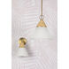 Mica 1 Light 13 inch Aged Brass Pendant Ceiling Light