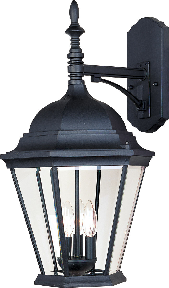 Westlake 3 Light 22 inch Black Outdoor Wall Mount
