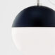 Renee 1 Light Polished Nickel / Black Wall Sconce Wall Light