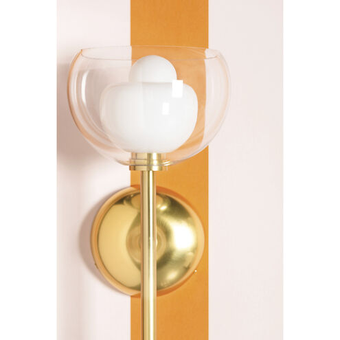 Cortney 1 Light 6.75 inch Aged Brass Wall Sconce Wall Light