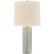 Tuva 24.5 inch 15 watt Aged Brass and Ceramic Silver Lake Table Lamp Portable Light