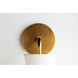 Julia 1 Light 8 inch Aged Brass / Black Wall Sconce Wall Light in Aged Brass and Black