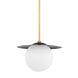 Marlene 1 Light 15 inch Aged Brass/Soft Black Pendant Ceiling Light in Aged Brass and Soft Black