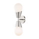 Cora 2 Light 5 inch Polished Nickel Wall Sconce Wall Light
