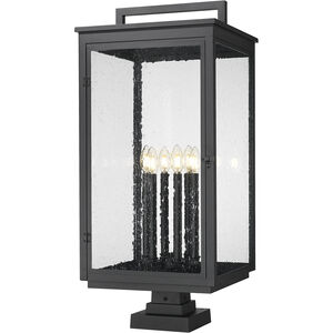 Hartwell 6 Light 34 inch Sand Black Outdoor Pier Mounted Fixture