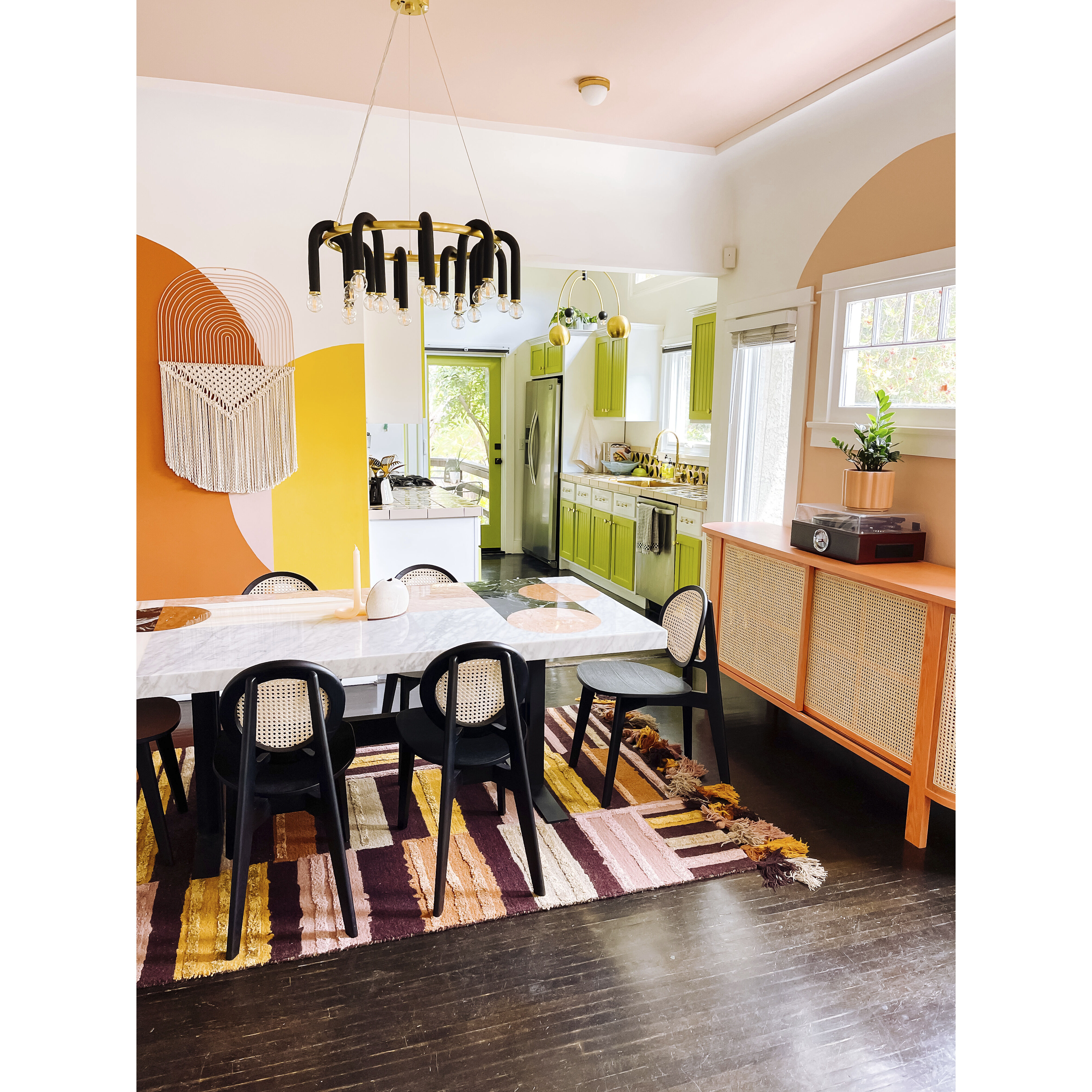 Willow 2 Light 38 inch Aged Brass / Black Chandelier Ceiling Light