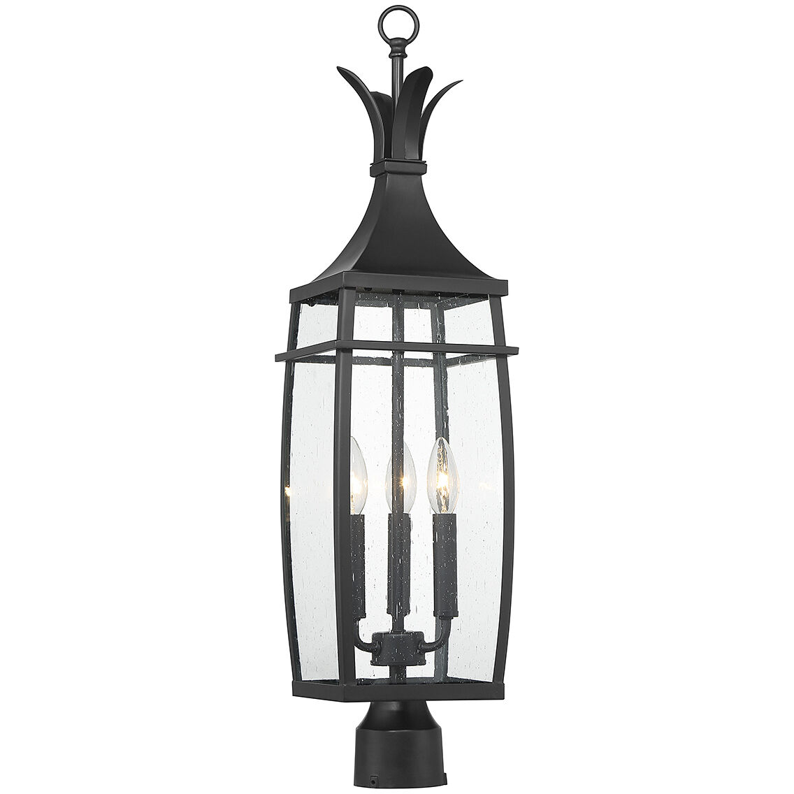 Montpelier 3 Light 29 inch Black Outdoor Post Lantern