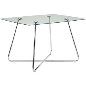 Cumru 40 X 40 inch Clear Dining Table