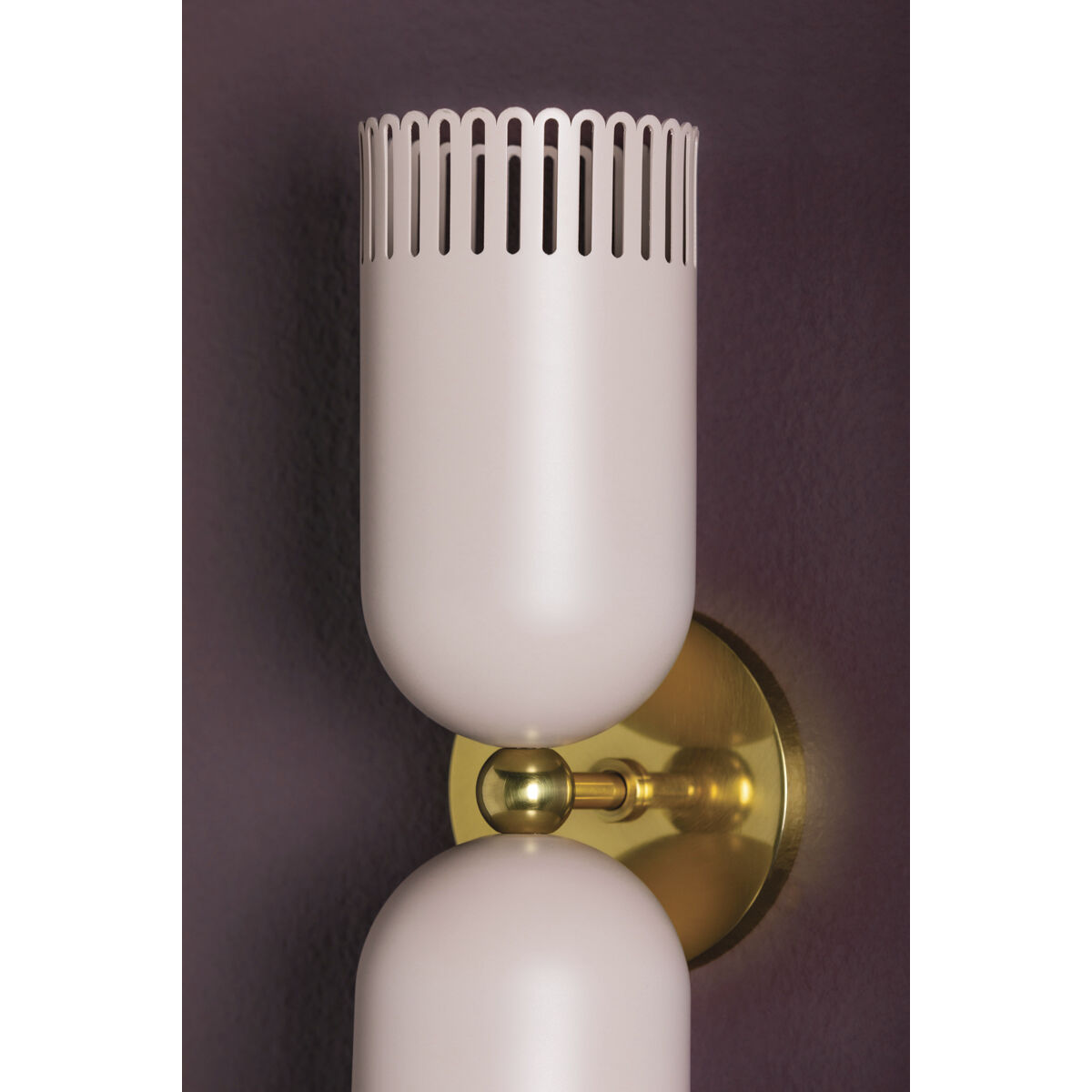 Liba 2 Light 4.75 inch Aged Brass/Soft Peignoir Wall Sconce Wall Light