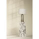 Kel 26 inch 15.00 watt Aged Brass and Ceramic Reactive Ash Table Lamp Portable Light