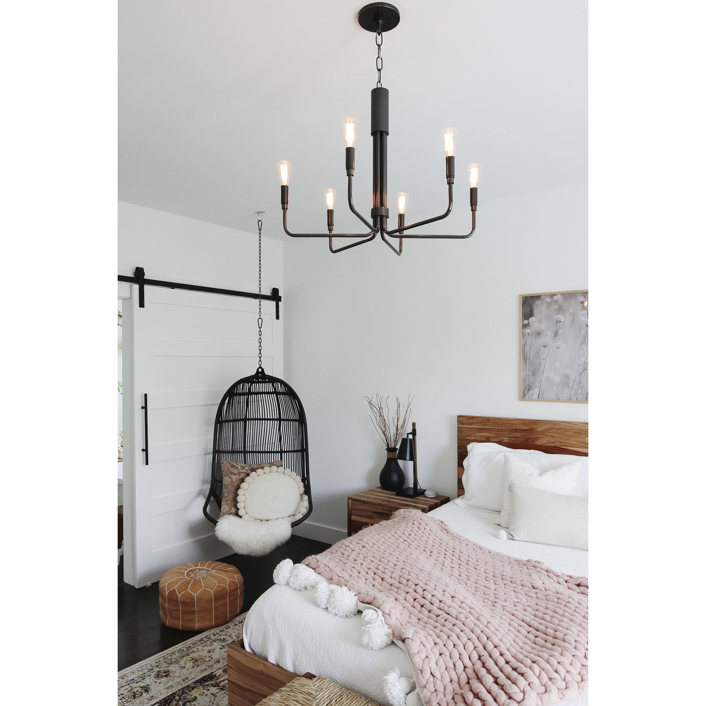 Brigitte 6 Light 25 inch Old Bronze Pendant Ceiling Light