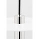 Milo 1 Light 9 inch Polished Nickel Pendant Ceiling Light in Polished Nickel and White