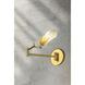 Harperrose 1 Light 4.75 inch Aged Brass and Soft White Wall Sconce Wall Light