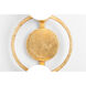 Hope 2 Light 11.5 inch Gold Leaf Bath And Vanity Wall Light