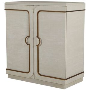 Churst Cerused White / Antique Brass Cabinet