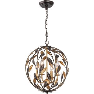 Broche 4 Light 16.00 inch Mini Chandelier