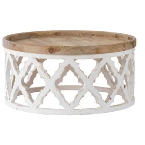 Anita 32 X 31.9 inch Natural/White Coffee Table