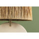 Aneesa 21 inch 60 watt Aged Brass Table Lamp Portable Light