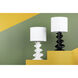 Liwa 22 inch 60.00 watt Aged Brass/Ceramic Gloss White Table Lamp Portable Light in Aged Brass/Gloss White
