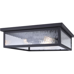 Shana 3 Light 18.13 inch Black Outdoor Flush Mount
