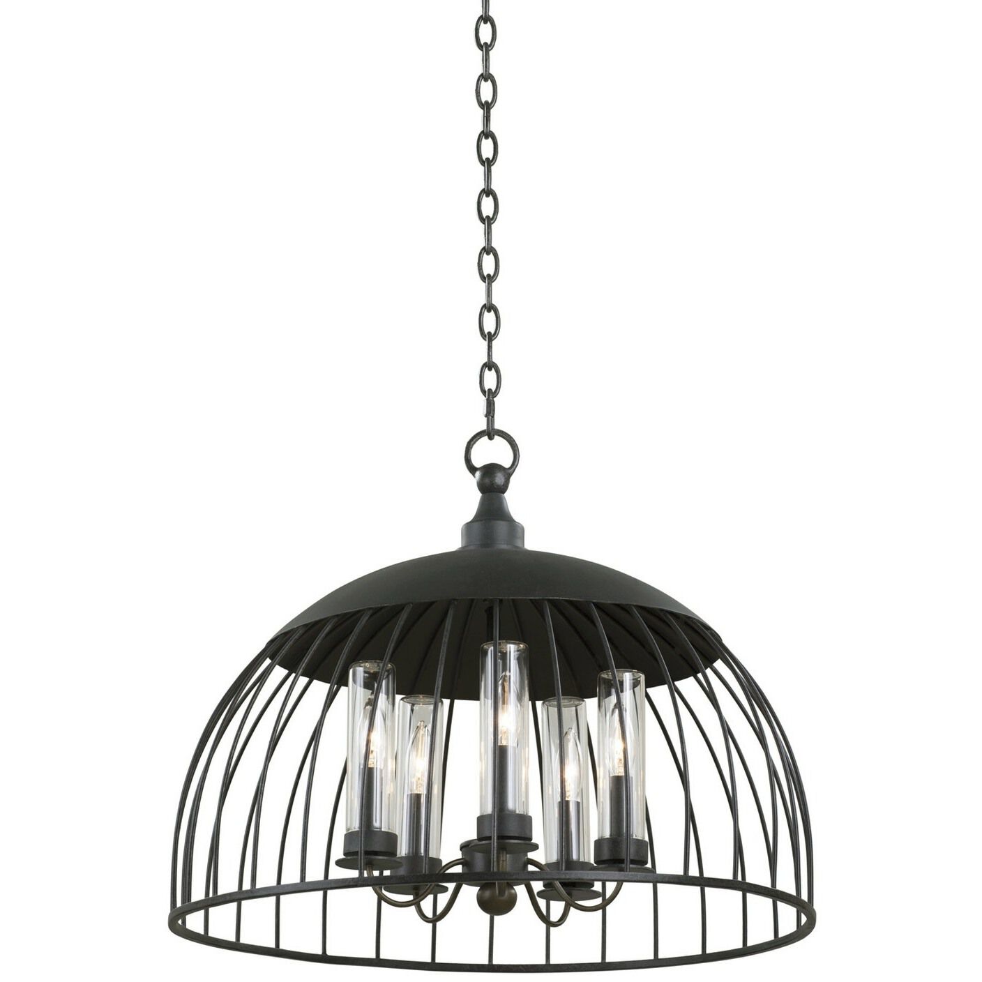 Ludlow 5 Light 24 inch Natural Iron Pendant Ceiling Light