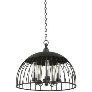 Ludlow 5 Light 24 inch Natural Iron Pendant Ceiling Light