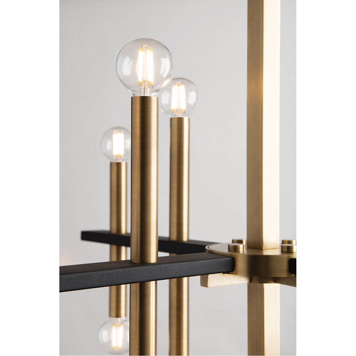 Colette 16 Light 29 inch Aged Brass / Black Chandelier Ceiling Light in Aged Brass and Black
