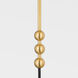 Sang 12 inch 60.00 watt Aged Brass Portable Wall Sconce Wall Light