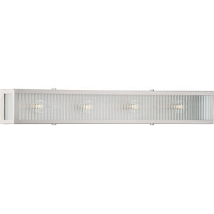 Dwyer 4 Light 30 inch Stainless Steel Bath Vanity Wall Light