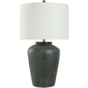 Arlo 31 inch 150 watt Distressed Black and White Table Lamp Portable Light