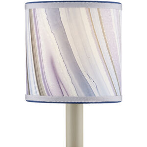 Marble Paper Lilac and Blue Agate Drum Chandelier Shade