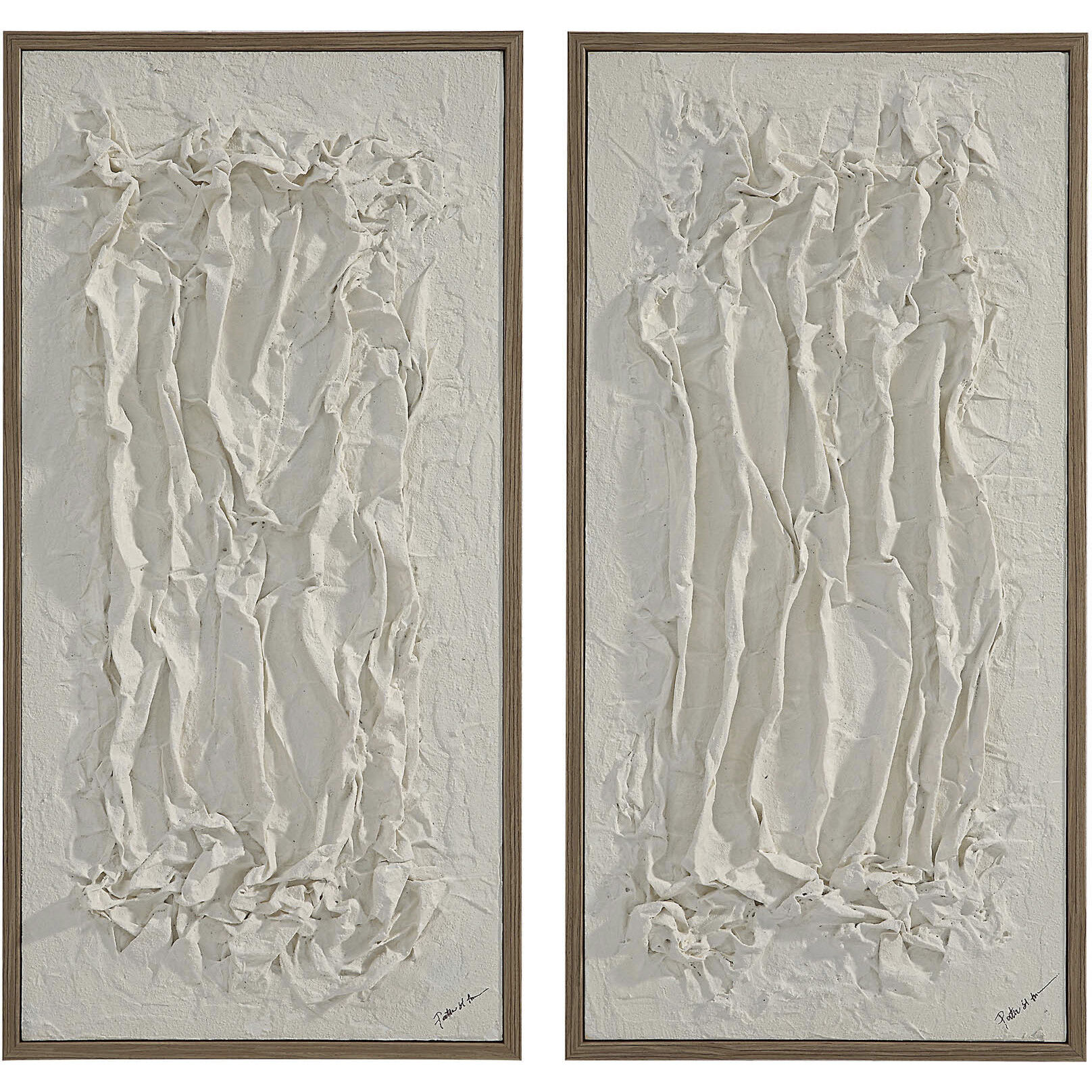 Volterra White Wall Art, 2 Piece