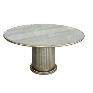 Dorian 60.25 X 60.25 inch Gold Dining Table