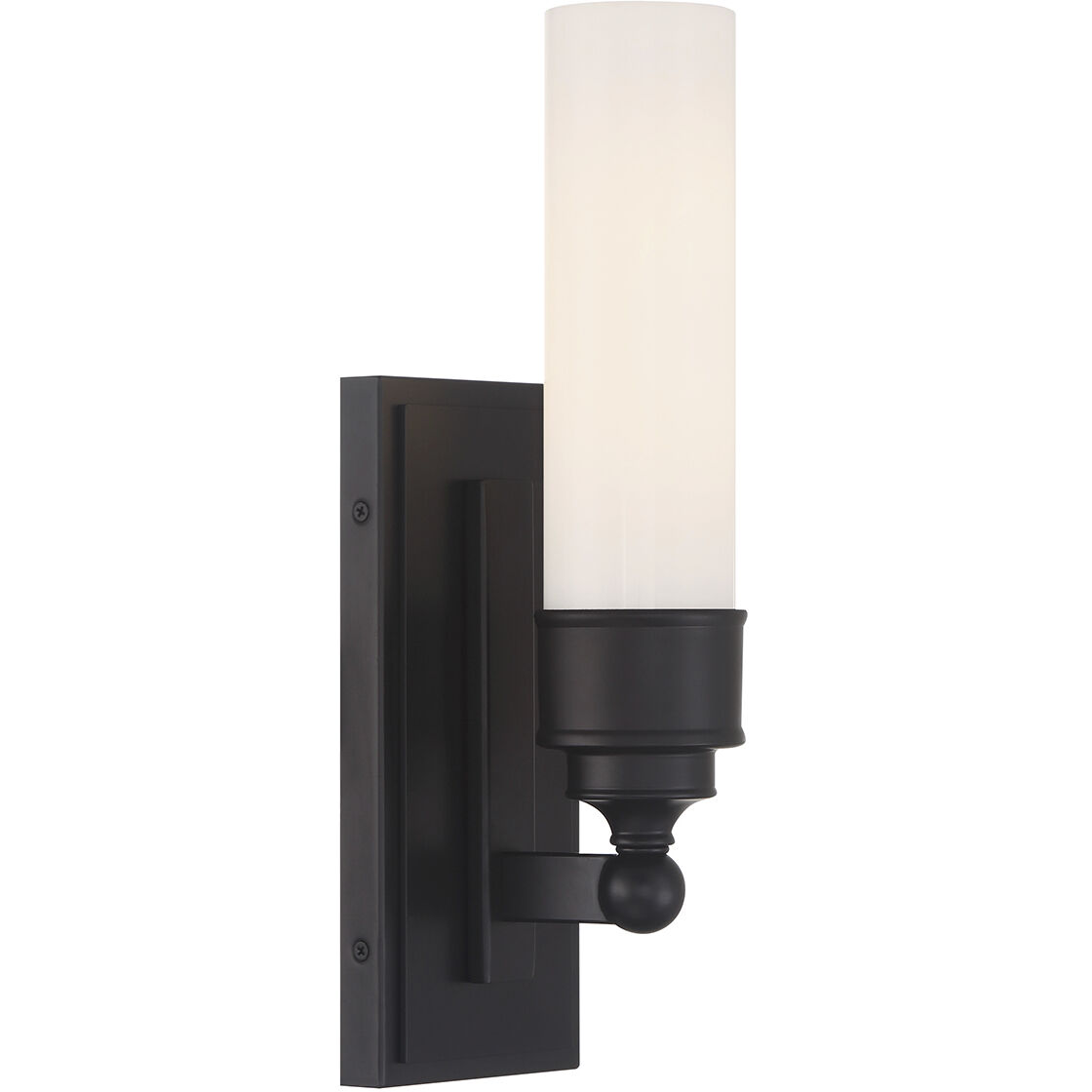 Wilcox Bath Sconce Wall Light in Matte Black
