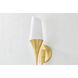 Luisa 1 Light 4.75 inch Aged Brass Wall Sconce Wall Light