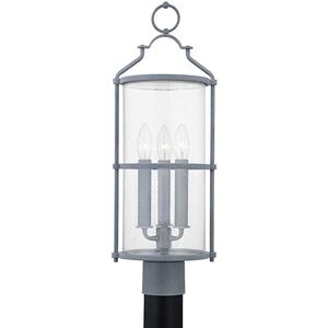 Troy Lighting Burbank 3 Light 19.75 inch Weathered Zinc Post P1321-WZN - Open Box