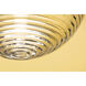 Sara 1 Light 10.5 inch Aged Brass Flush Mount Ceiling Light