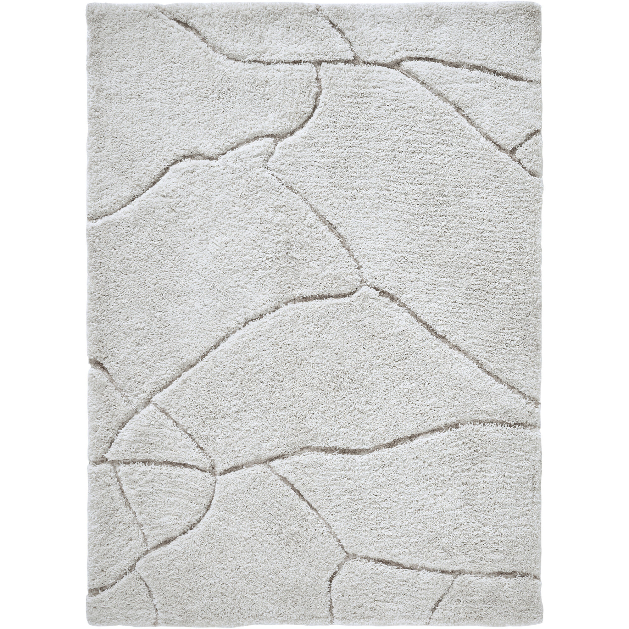Allen 87 X 63 inch Off White and Taupe Rug, 5’3" x 7’3" ft