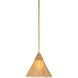 Gabrielle 1 Light 11 inch Aged Brass Pendant Ceiling Light