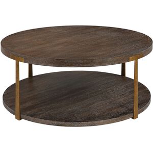 Palisade 40 X 17 inch Coffee and Antique Gold Coffee Table