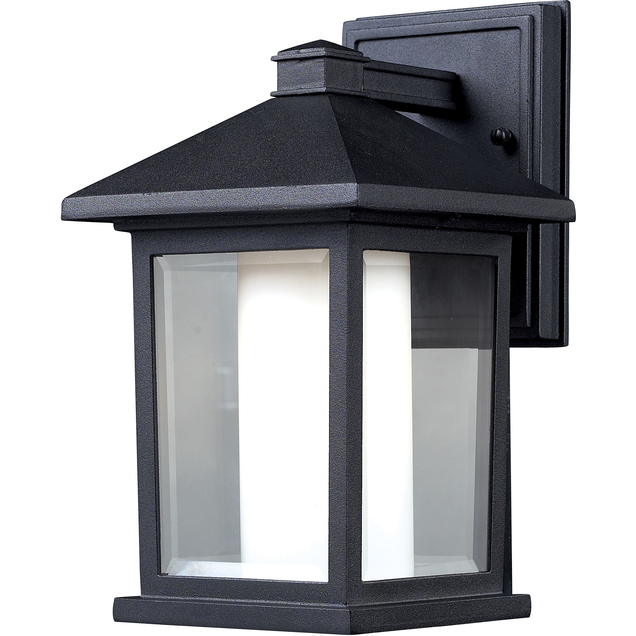 Mesa 1 Light 10.5 inch Black Outdoor Wall Light