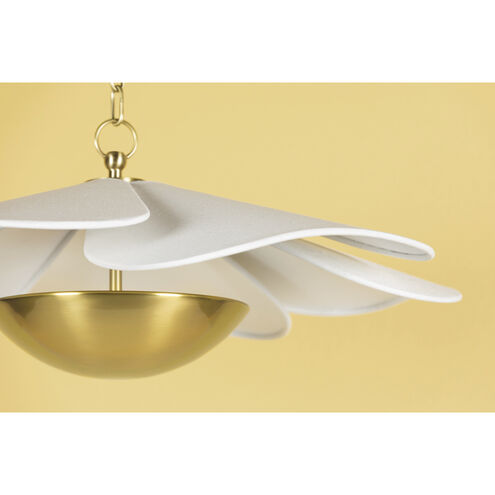 Madeline LED 24.75 inch Aged Brass Pendant Ceiling Light