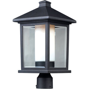Mesa 1 Light 18.5 inch Black Outdoor Post Mount Fixture