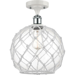 Ballston Large Farmhouse Rope 1 Light 10.00 inch Semi-Flush Mount