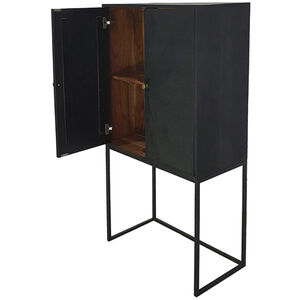 Anita Black and Natural Cabinet