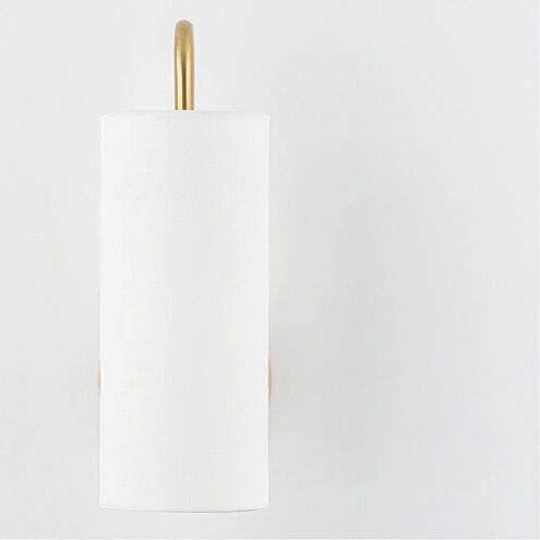 Freda 1 Light Aged Brass Wall Sconce Wall Light
