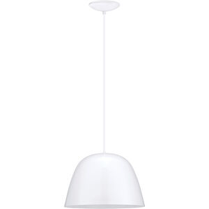 Coretto 1 Light 15.75 inch Glossy White Pendant Ceiling Light