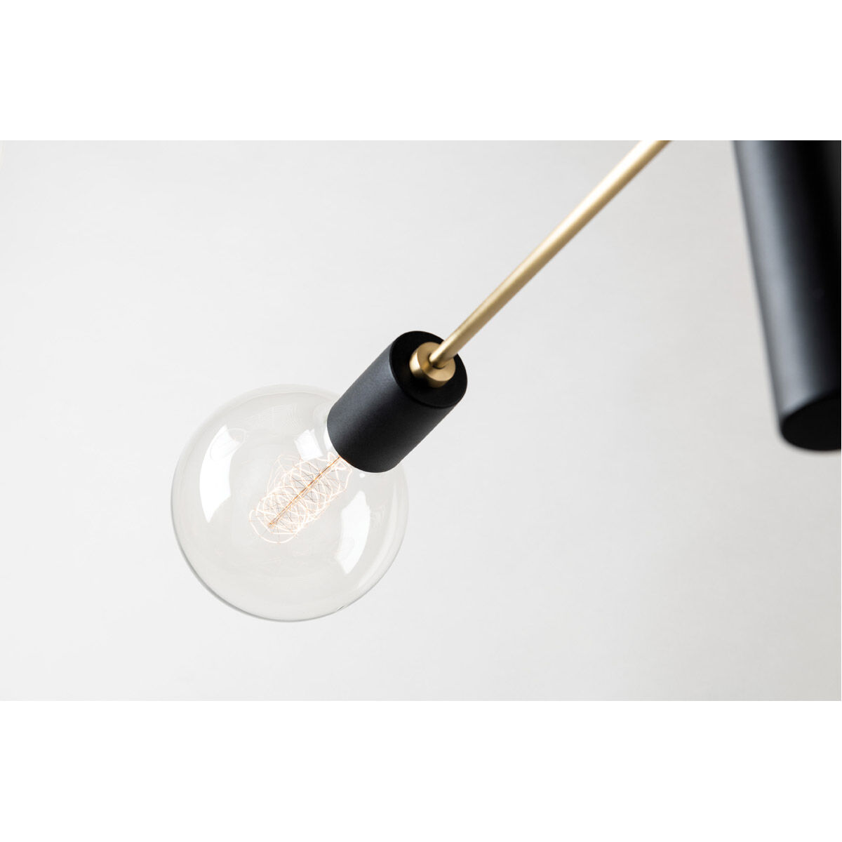 Astrid 4 Light 24 inch Aged Brass Chandelier Ceiling Light in Aged Brass and Black