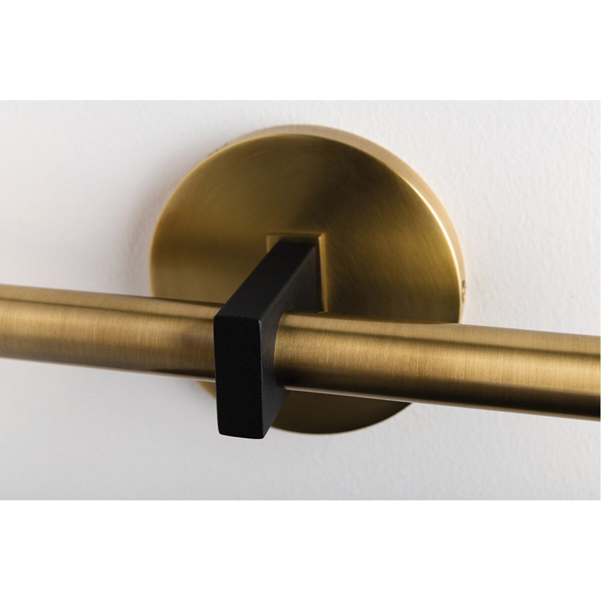 Colette 2 Light Aged Brass / Black Wall Sconce Wall Light in Aged Brass and Black